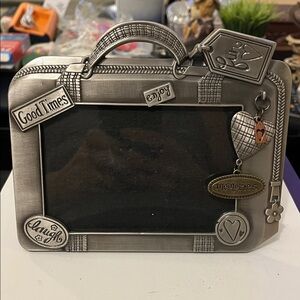 Fetco Metallic Frame with Heart and Tag Charms